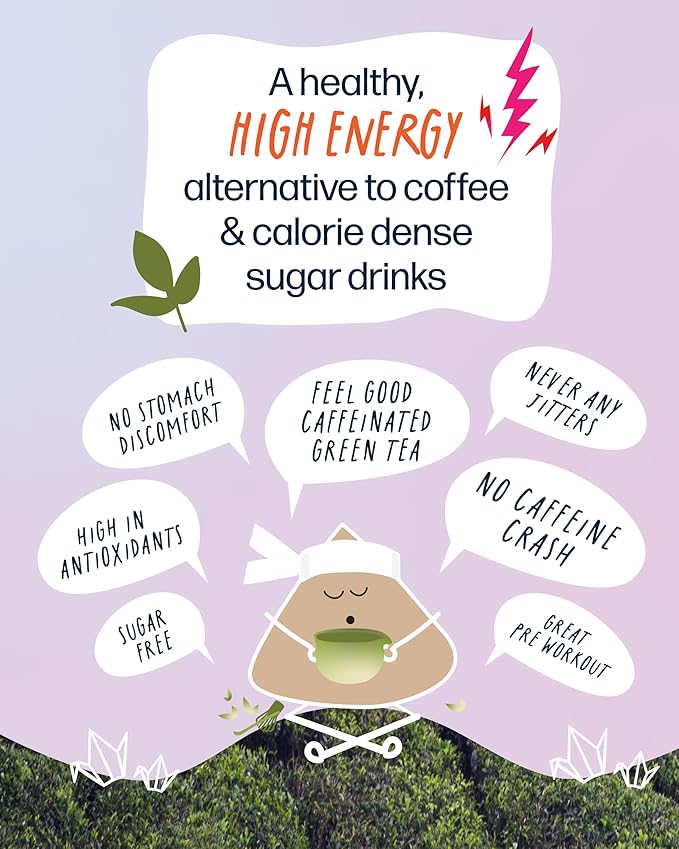 High Caffeine Mushroom Tea (155 mg) – Kubo Tea: Organic Lion’s Mane Chai Black Tea Bags for Clean Energy & Focus | Healthy Coffee Substitute | Mushroom-Infused Blend | 20 Ct | Compostable Packaging