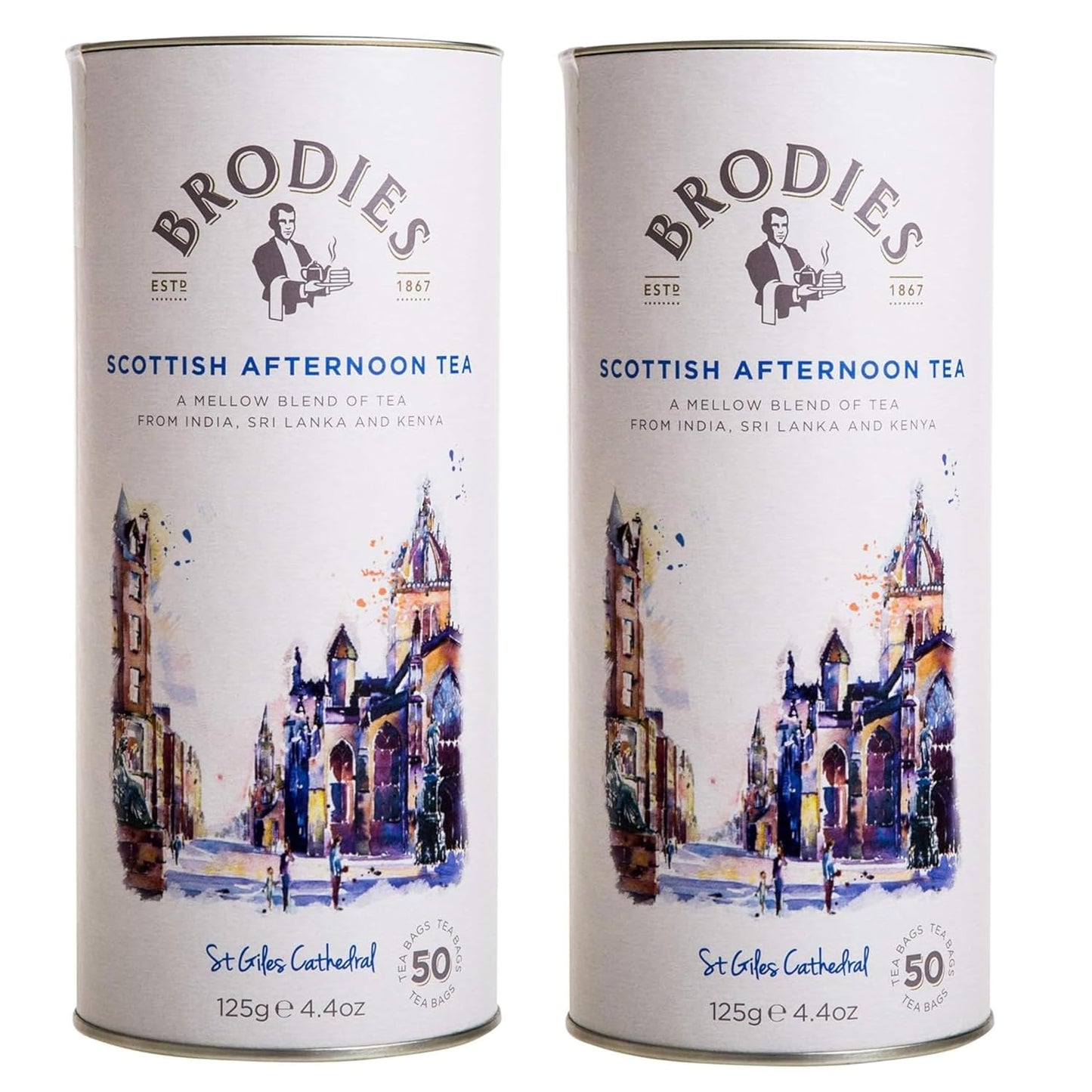Brodies Estd 1867 Scottish Afternoon Tea 50 Count (Pack of 2)