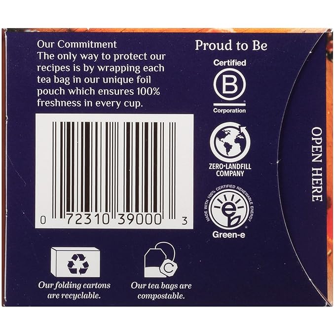 Bigelow Botanicals Cold Water Infusion Blackberry Raspberry Hibiscus Tea Bags 18 Count Box (Pack of 3), Herbal Infusion, Caffeine Free, 54 Tea Bags Total