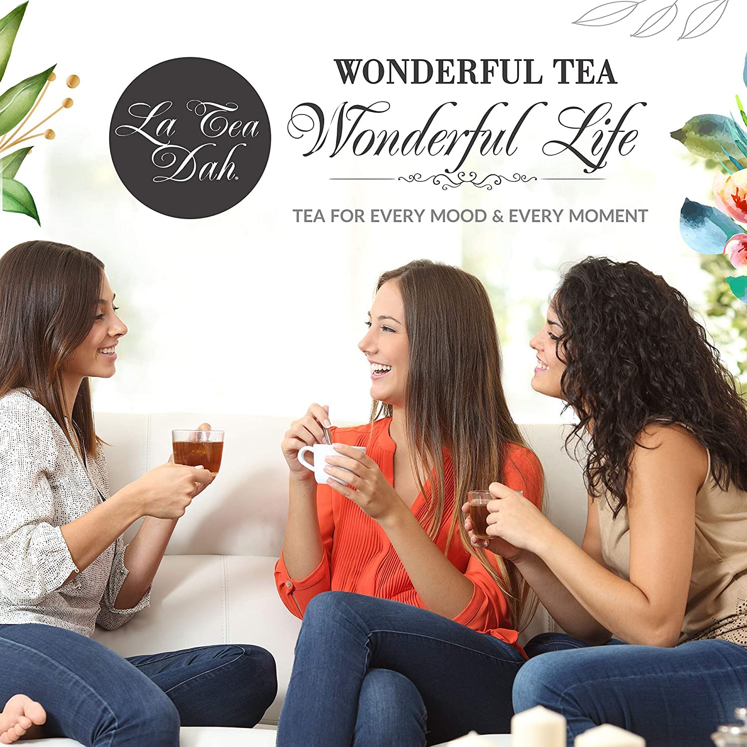 Raspberry Oolong Tea by La Tea Dah, Premium Raspberry Tea Bags Made with Oolong Tea Leaves, Apple Bits, Cranberry Bits, Hibiscus, & Natural Raspberry Flavor, Fruity Tea (12 Sachets)