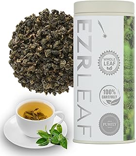 Premium Taiwan Four Seasons Spring Oolong, 1.76oz (50g) Si Ji Chun Oolong Tea Whole Loose Leaf, High Mountain Floral & Smooth Taste, Foil Bag Inside for Lasting Freshness, Serving 17-25 Cups