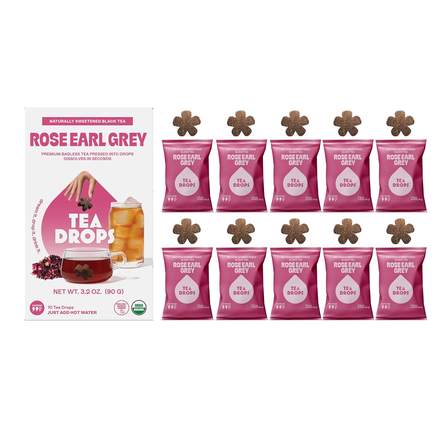 Tea Drops Rose Earl Grey (10 Drops/Box)