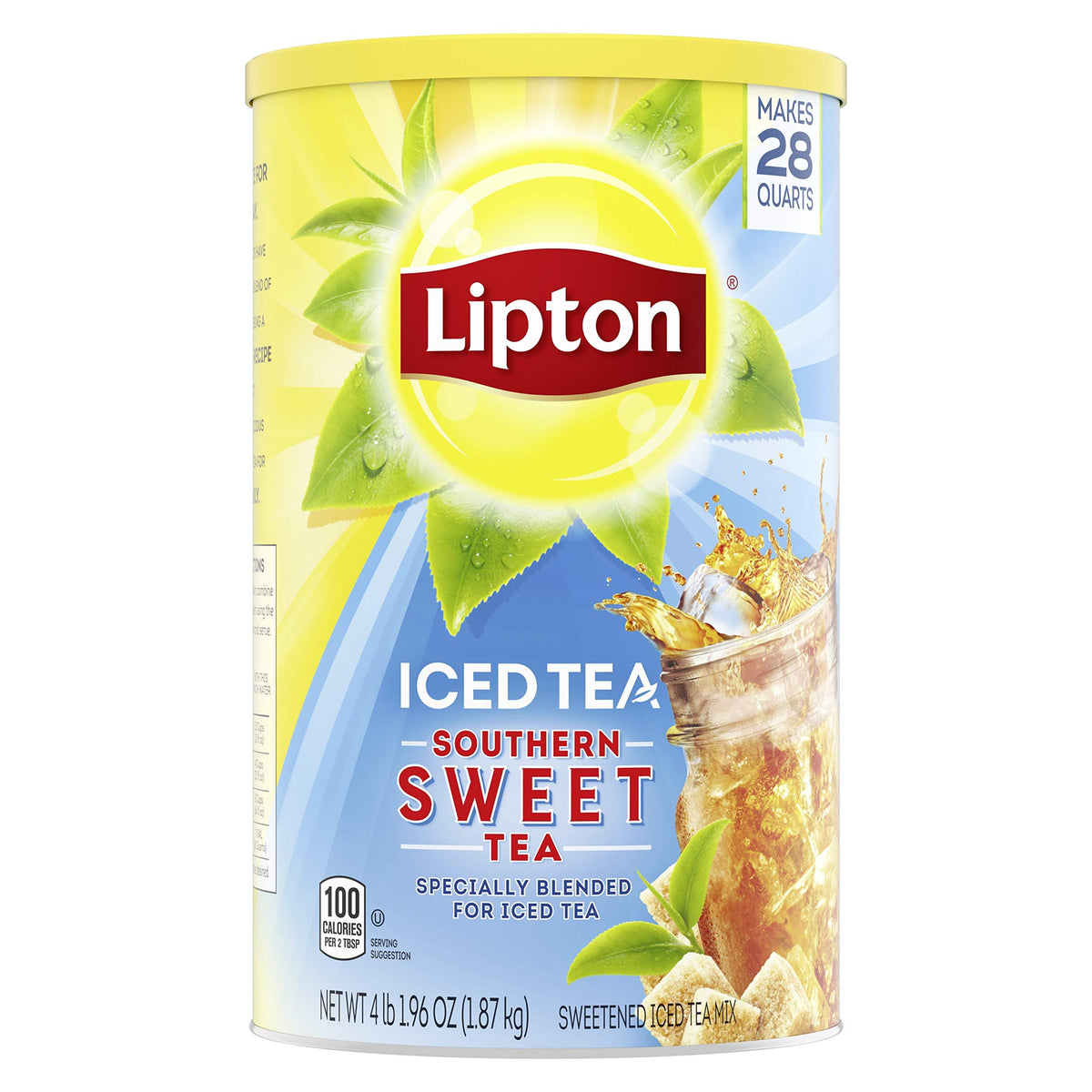 Lipton Iced Tea Mix Southern Sweet Tea, 28 qt, 1 Count