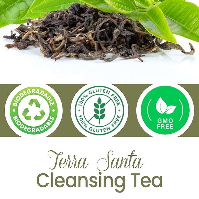 Milamiamor Terra Santa Cleansing Tea – Herbal Detox, Digestive Relief & Bloating Reduction