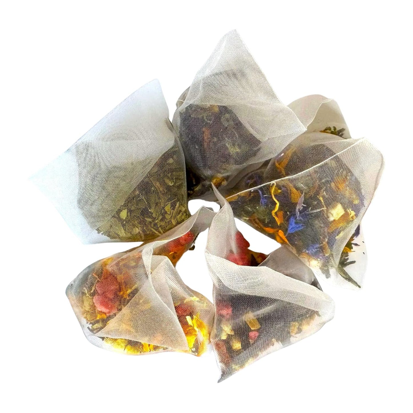Pure And Easy Tea, Ascent Premium Tea Flight Sampler, 15-Count Whole-Leaf Variety of Naturally Caffeinated Blends, Designed for Focus &amp; Clean Energy, BPA-Free Pyramid Tea Bags, Gift Box (52.5g)