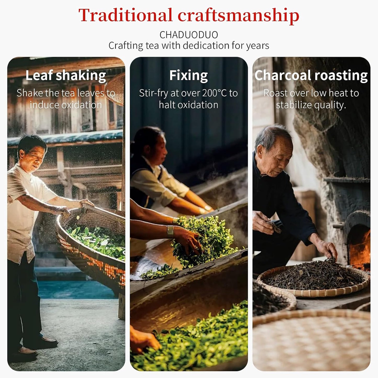 CHADUO Tieguanyin Oolong Tea Loose Leaf Authentic Anxi Tieguanyin Tea High Mountain Oolong Tie Guan Yin Iron Goddess Tea Natural Orchid Fragrance Pure Hongxin Waiwei Tao Cultivar 5.3oz/150g Chinese Tea 铁观音 安溪铁观音 乌龙茶