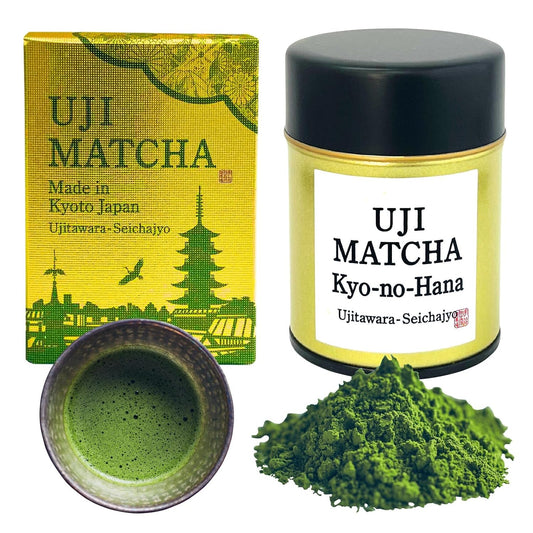 Uji Matcha Kyo-no-hana Ceremonial Grade Matcha Powder from Kyoto, Made in Japan Ujitawara Seichajo Co., Ltd. (1.4oz / 40g) Japanese 64111