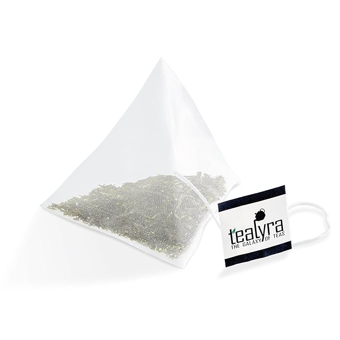 Tealyra - 25 Bags - Gyokuro Kokyu Premium - Japanese Green Loose Leaf Tea - Pyramids Style Sachets - Good Priced for High Grade Japanese Tea