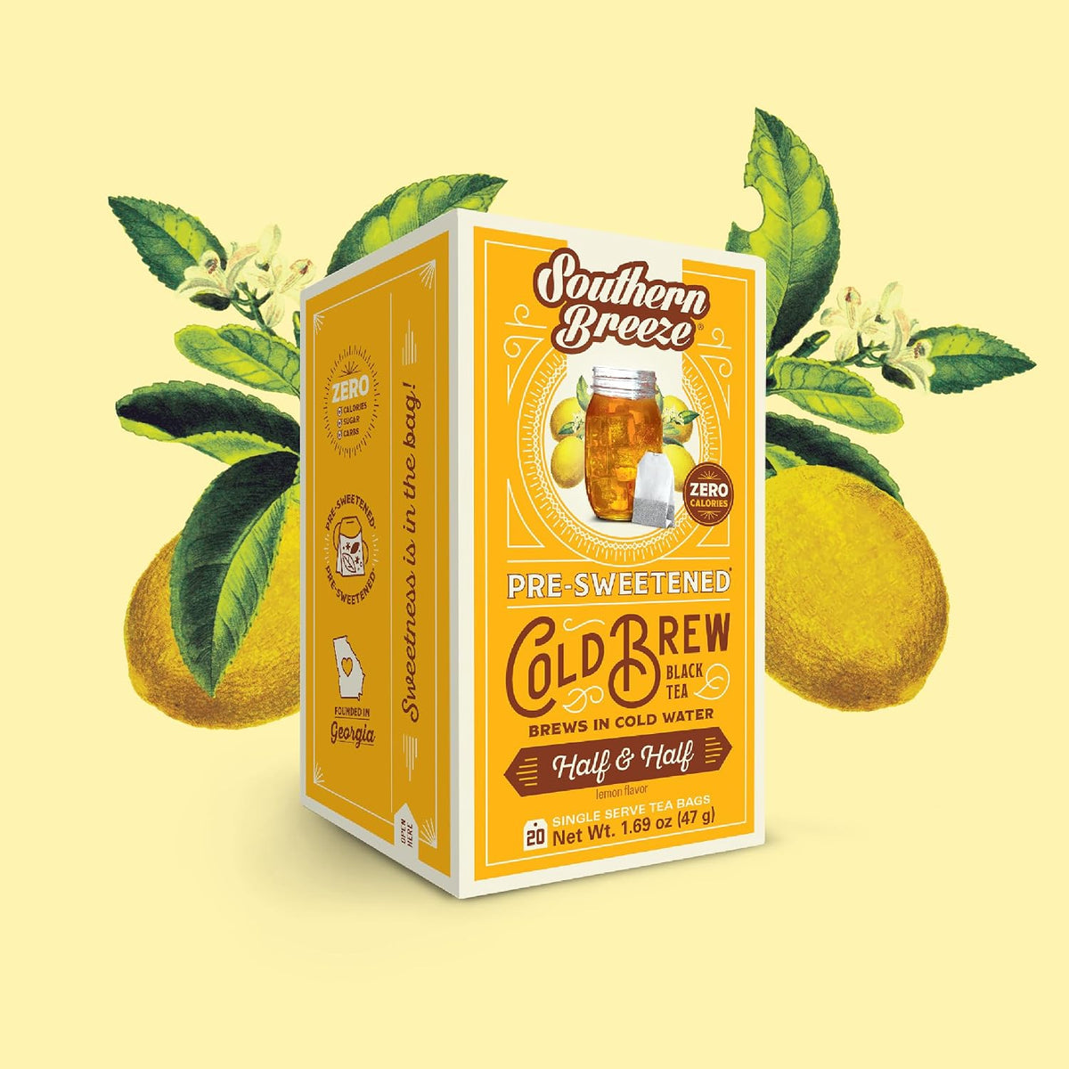 Southern Breeze Cold Brew Sweet Tea Half &amp; Half Iced Tea 20 Count, 2 Pack