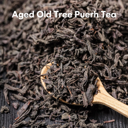 YUANSHENG Pu erh Tea Organic Loose Leaf, Chinese Yunnan Aged Fermented Black Tea, USDA Organic Ripe Puerh Tea, Rich Antioxidants, Deep Earthy Flavor, Digestive Health &amp; Wellness Tea, 7.76 Oz