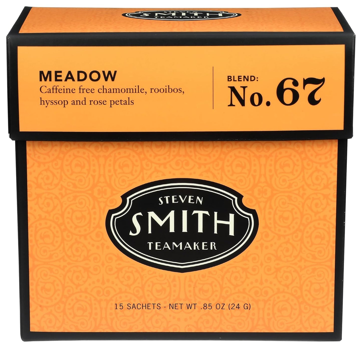 Steven Smith Teamaker, Meadow Chamomile Tea, 15 Sachets, 0.85oz each | Full Leaf Herbal Tea, Caffeine Free, Sugar Free, Sustainably Grown, Plant Based Sachets, Microplastic-Free