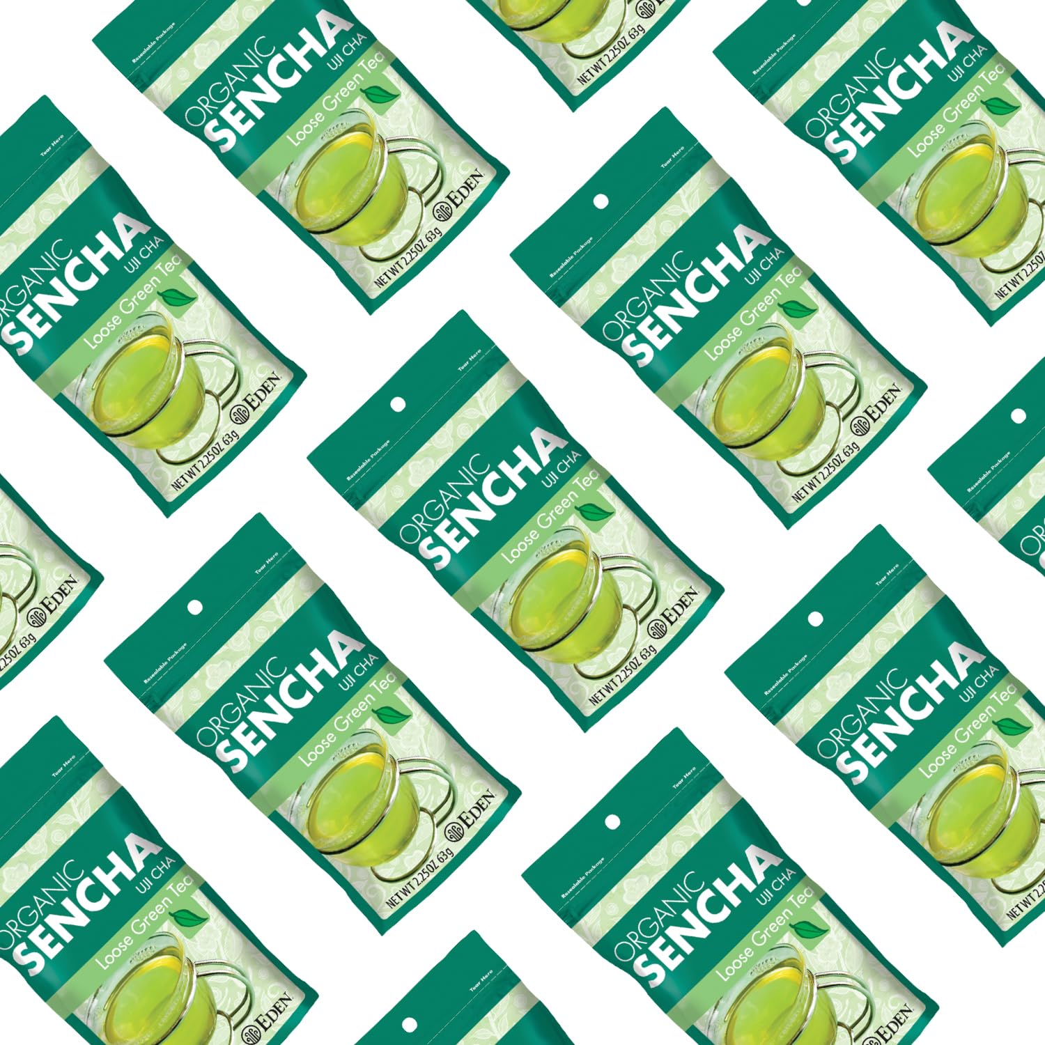 Eden Organic Japanese Sencha | Loose Leaf Green Tea | Highest Grade Uji Cha | Spring Leaves | 2.25 oz