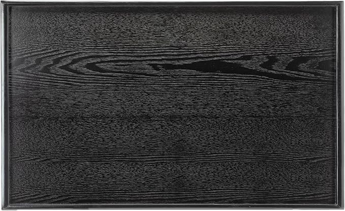32 x 20 Inches Extra Large Solid Wood Serving Tray for Tea Coffee Table Snack Food Meals Serving Plate Kitchen Party Bar Breakfast Server with Raised
