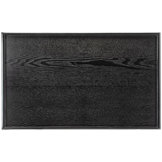 32 x 20 Inches Extra Large Solid Wood Serving Tray for Tea Coffee Table Snack Food Meals Serving Plate Kitchen Party Bar Breakfast Server with Raised