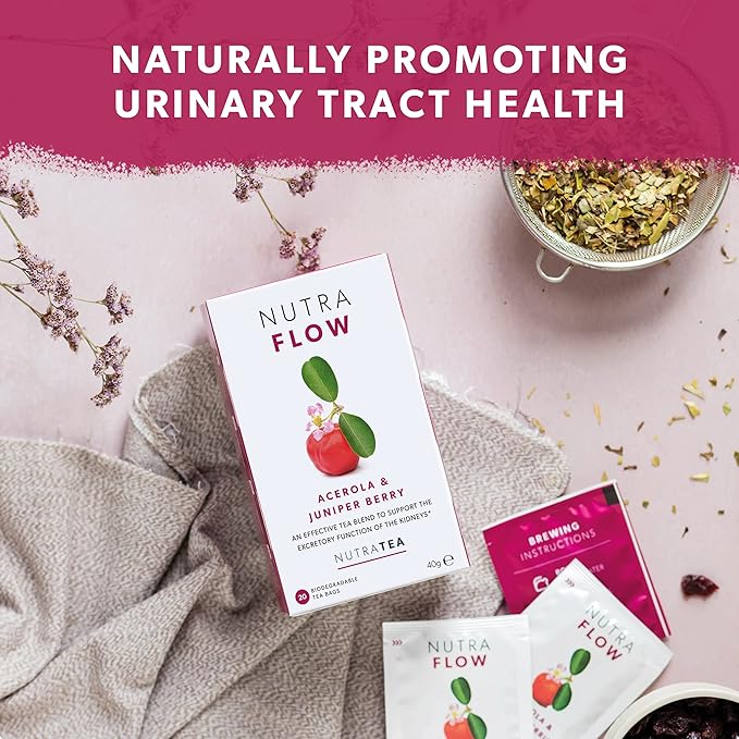 Nutraflow Herbal Tea Blend – Includes Horsetail, Yarrow & Goldenseal - Support the Body's Natural Cleansing Process - 120 Enveloped Tea Bags