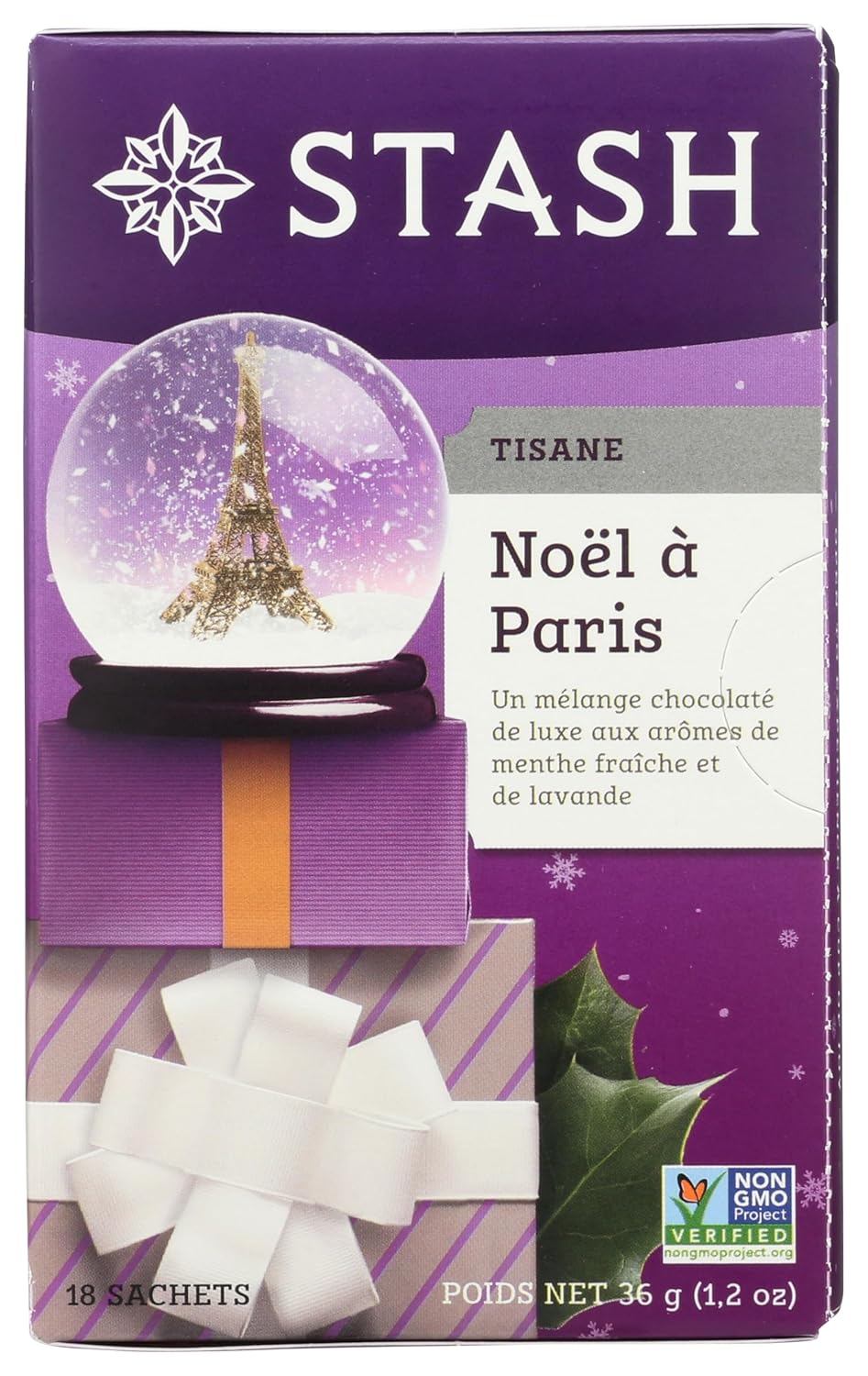 STASH TEA Christmas In Paris -Herbal Tea, 18 CT