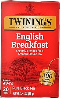 Twinings Tea From Grosvenor, Tea English Breakfast, 20 Count