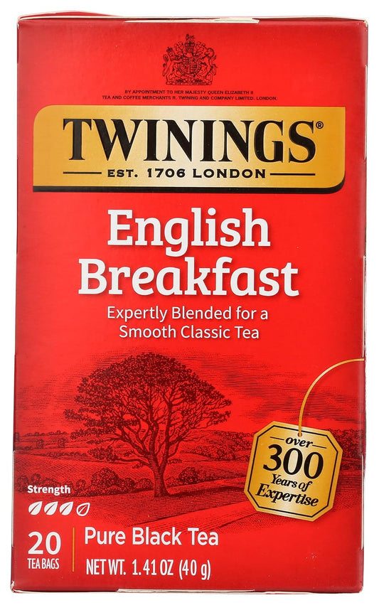 Twinings Tea From Grosvenor, Tea English Breakfast, 20 Count