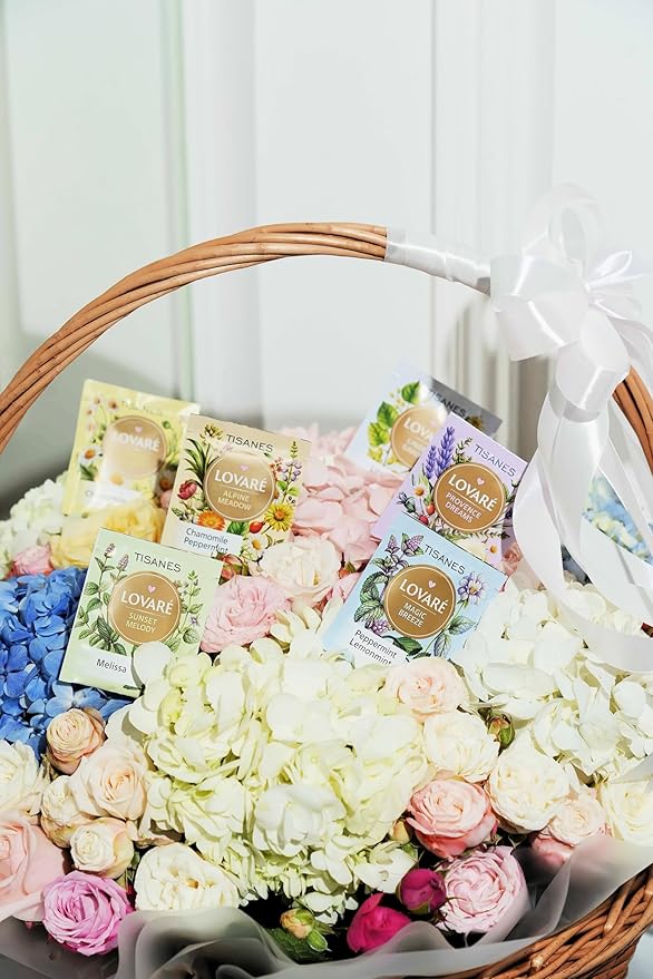 LOVARE Provence Dreams Herbal & Fruit Tea – Elegant Blend with Flowers & Berries, Thyme, Lavender – Caffeine-Free, Aromatic & Flavorful – 24 Tea Bags (1.5g Each) (PROVENCE DREAMS)