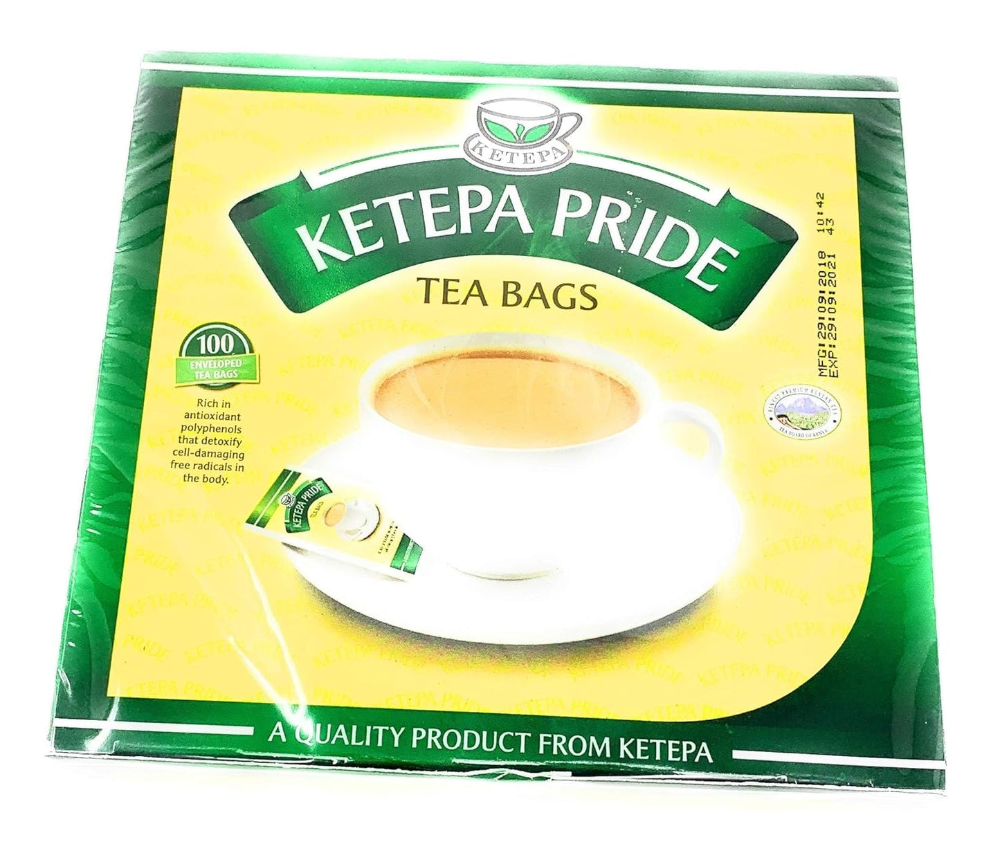 Ketepa Pride Standard Pack, 200g, 100 Tagged Teabags
