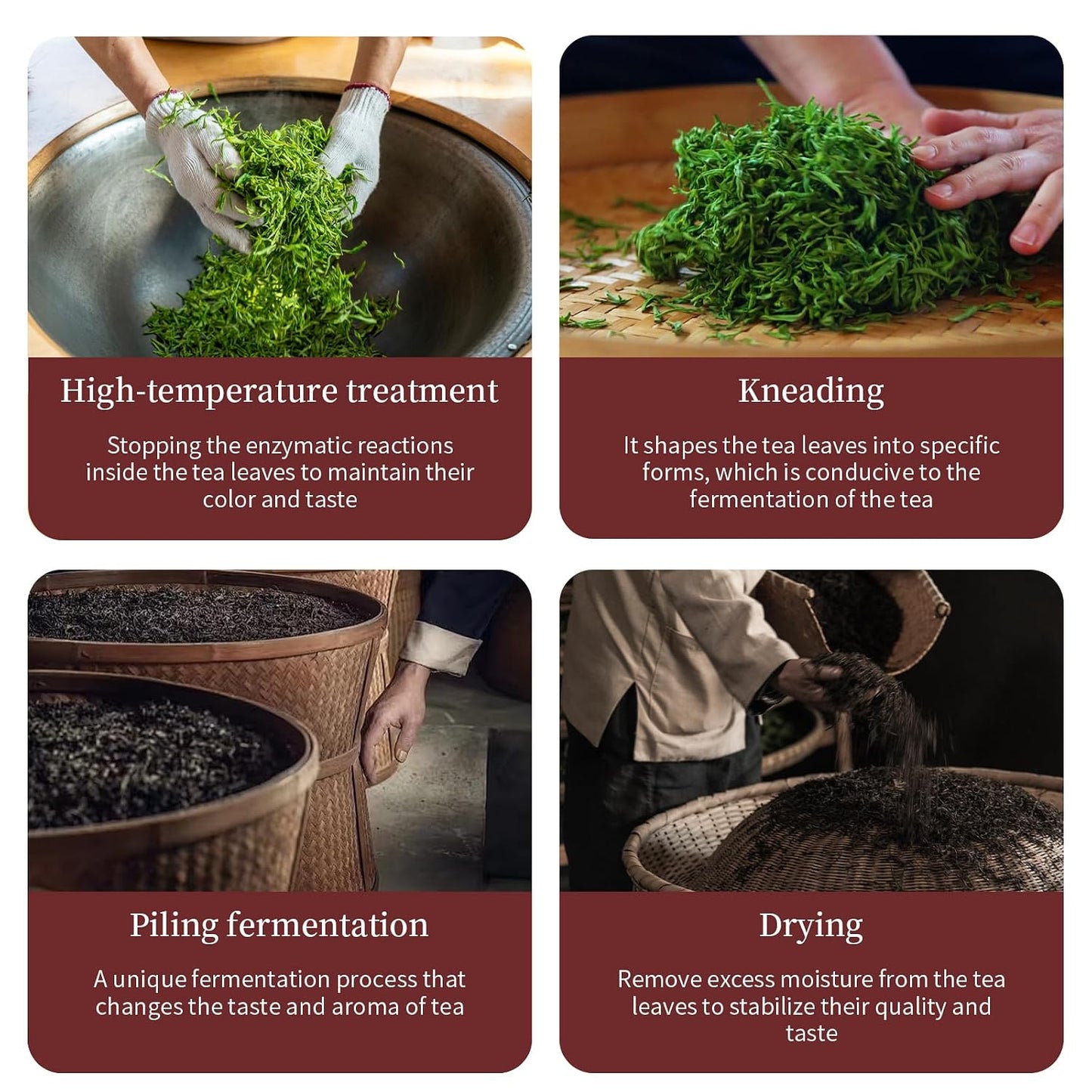 XIXICHA Puerh Tea Premium Broken Silver Ripe Pu-erh Tea Chinese Yunnan Ancient Tree Puer Aged Pu erh Strong Glutinous Rice Fragrance（200 cups） 普洱茶 碎银子茶 中国熟普洱茶 茶化石 8.8oz/250g