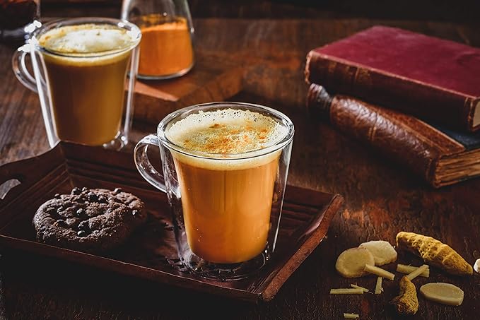 QuikTea Chai Tea Latte, Tumeric Ginger, 34 Oz, 10 count (Pack of 4)