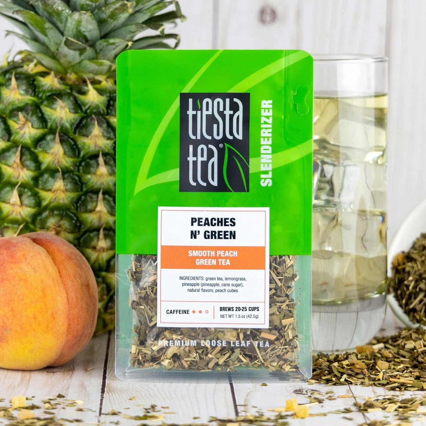 Tiesta Tea - Green Tea Gift Box, Loose Leaf, 3 Pouches, Medium Caffeine, Hot & Iced, Assortment with Light Citrus & Fruity Green, Loose Leaf Variety Box