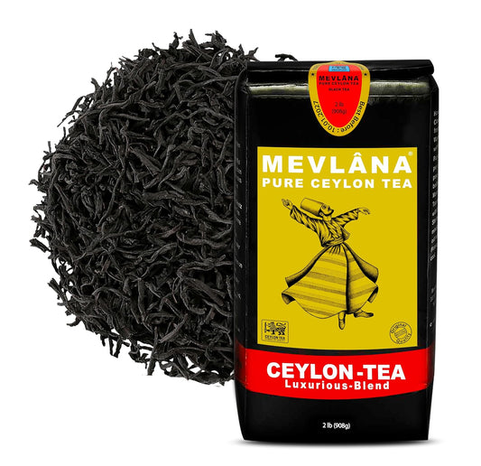 Mevlâna - Ceylon Earl Grey Black Tea | Loose Leaf | Light Bergamot | 2 lb