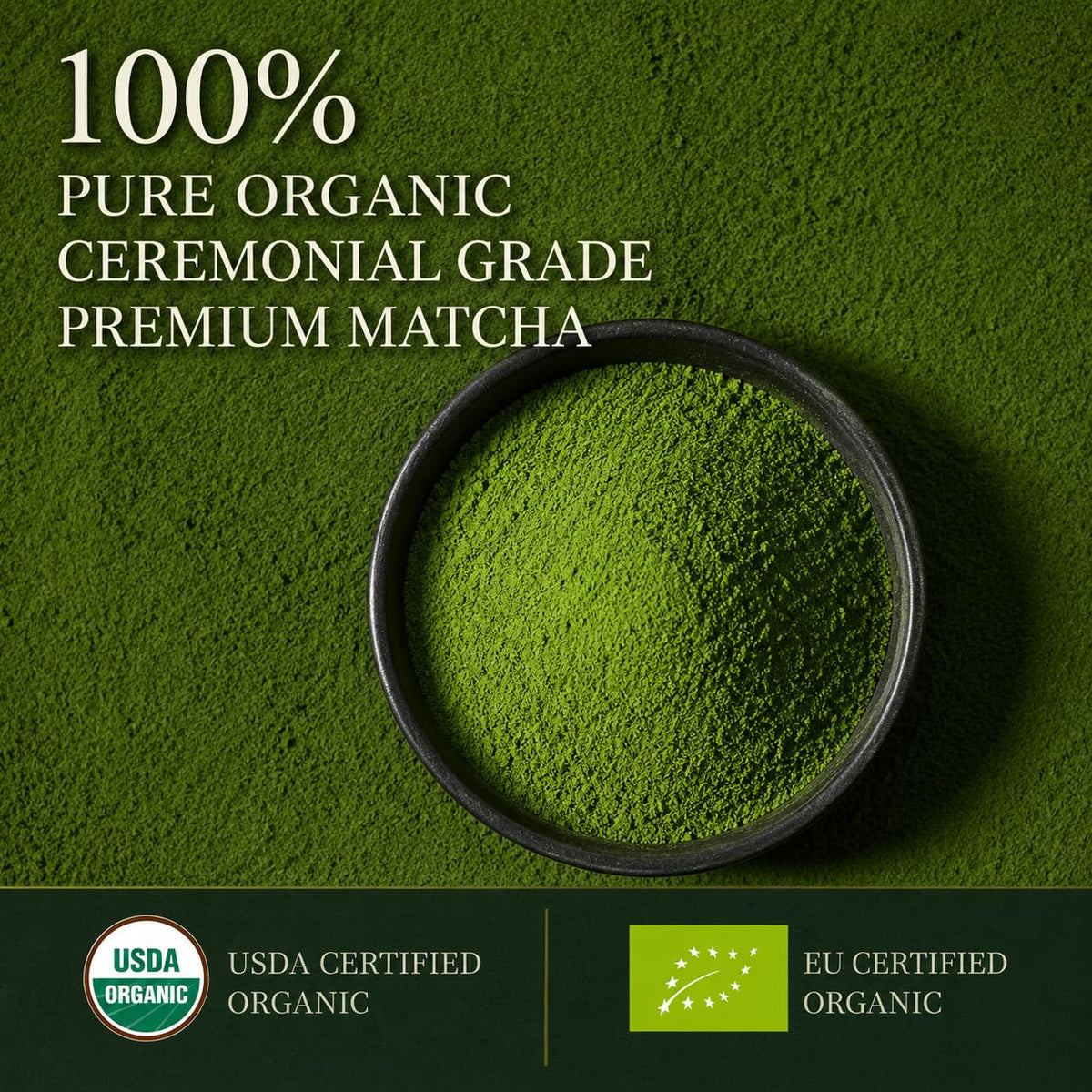 Matcho | Ceremonial Grade Matcha Powder – Organic Japanese Matcha Green Tea Powder | Uji Matcha | Matcha Ceremonial Grade | USDA Organic | 30 Servings