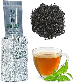 BACH TRA Snowshan White Tea Loose Leaf – 3.53 oz | Vietnamese Rare Shan Tuyet Buds | Vacuum-Sealed Fresh