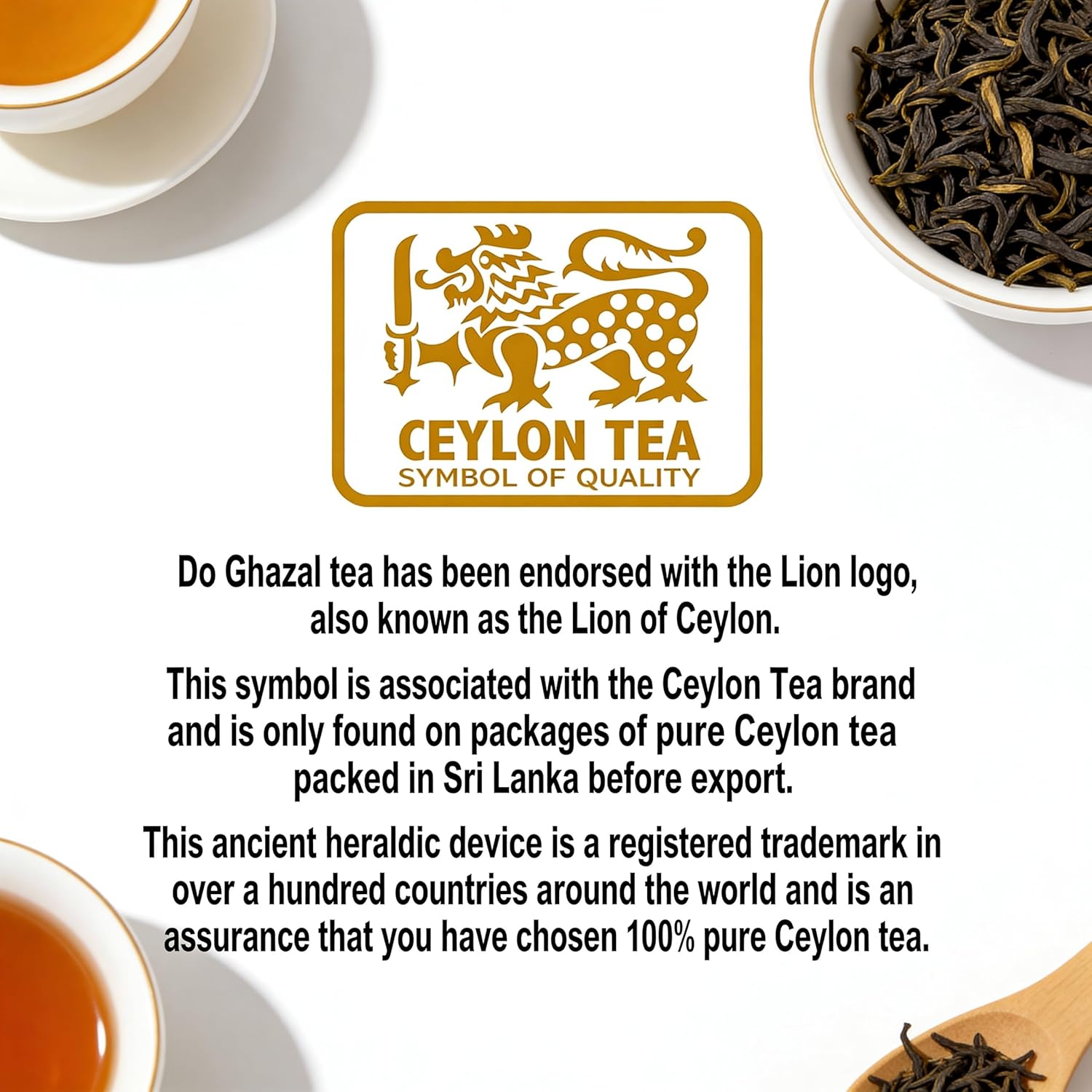 Do Ghazal Super Ceylon Black Tea Bags - 100 x 2g Teabags - Kosher