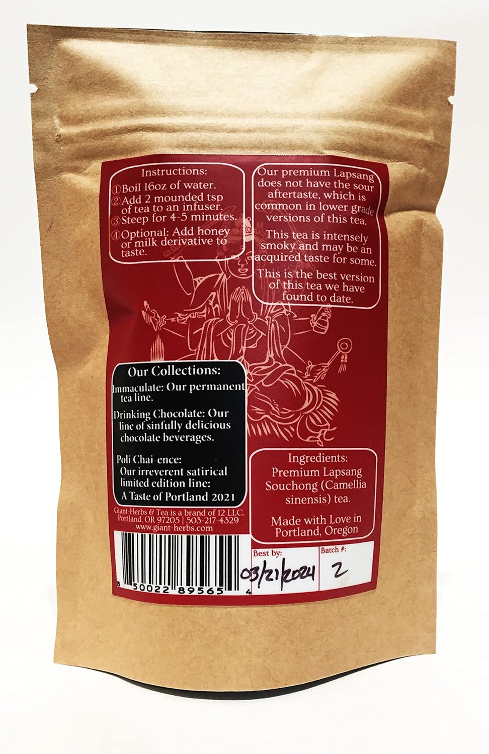Giant-Herbs & Tea Lapsang Souchong Black Tea