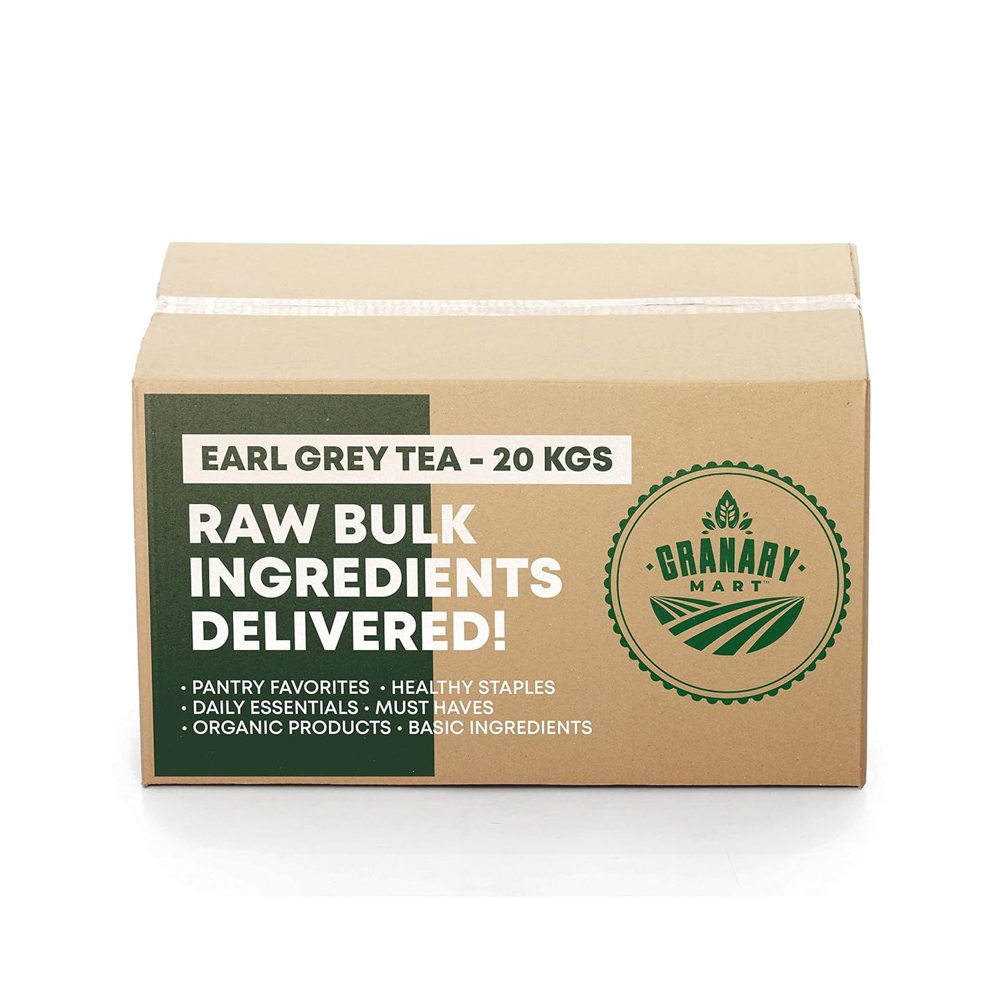 Earl Grey Tea by Granary Mart – Black Tea w/ hints of Bergamot &amp; Vanilla - Authentic Taste &amp; Invigorating Aroma – Grown in the Lush Himalayas – Free of GMOs &amp; Additives – 44 lbs. Full Leaf Tea Bulk Bag