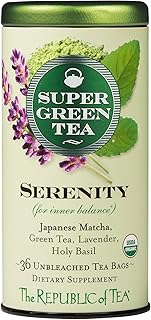 Republic of Tea, Tea Supergreen Serenity Organic, 36 Count