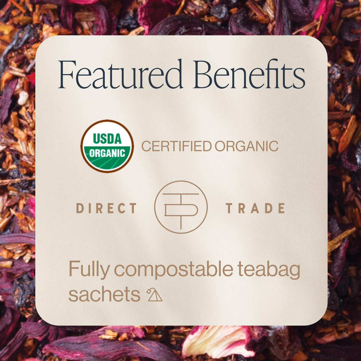 Rishi Tea Blueberry Hibiscus Organic Herbal Tea Bags, Caffeine Free, 30ct