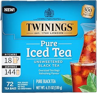 Twinings, Tea Iced Pure Black, 72 Count