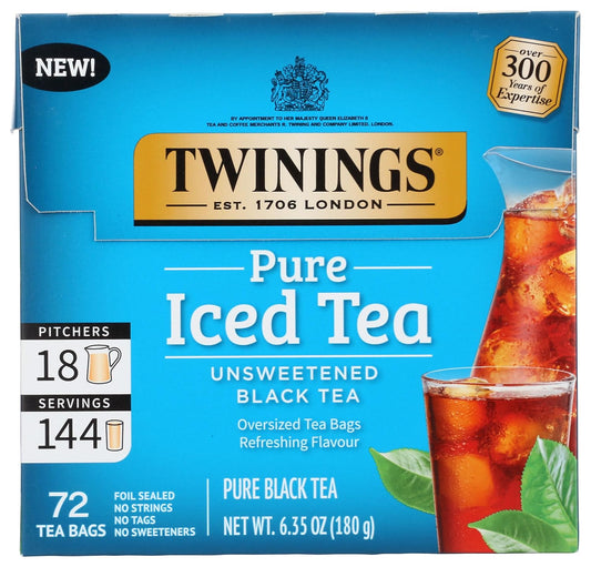 Twinings, Tea Iced Pure Black, 72 Count