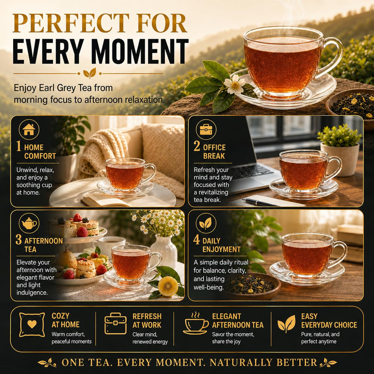 Natural earl grey Black tea 200g. 100 tea bags 100% natural earl grey tea loose leaf Tea.Additive-Free• Sugar-Free • Vegan