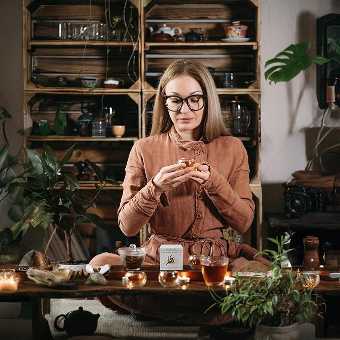 QuaZenTea GABA Oolong Tea Loose Leaf – Vietnamese High Mountain Oolong, Smooth & Mellow with Roasted Fruit Aroma and Sweet Finish – Gabba Wu Long Tea for Natural Calm Focus & Relaxation, Coffee Alternative 3.5 oz (100g)