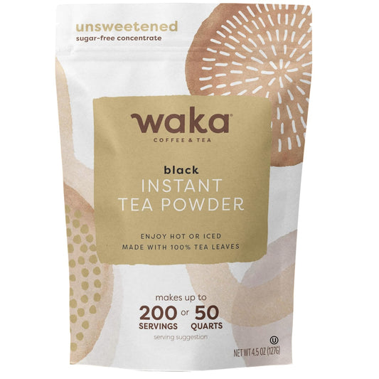 Waka Instant Black Tea Mix, Classic Unlfavored and Unsweetened, 4.5 oz