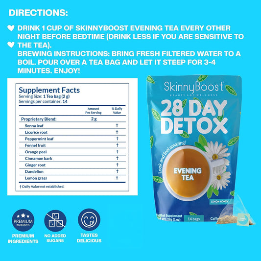 Skinny Boost Evening Tea-Cleanse and detox support, reduce bloating