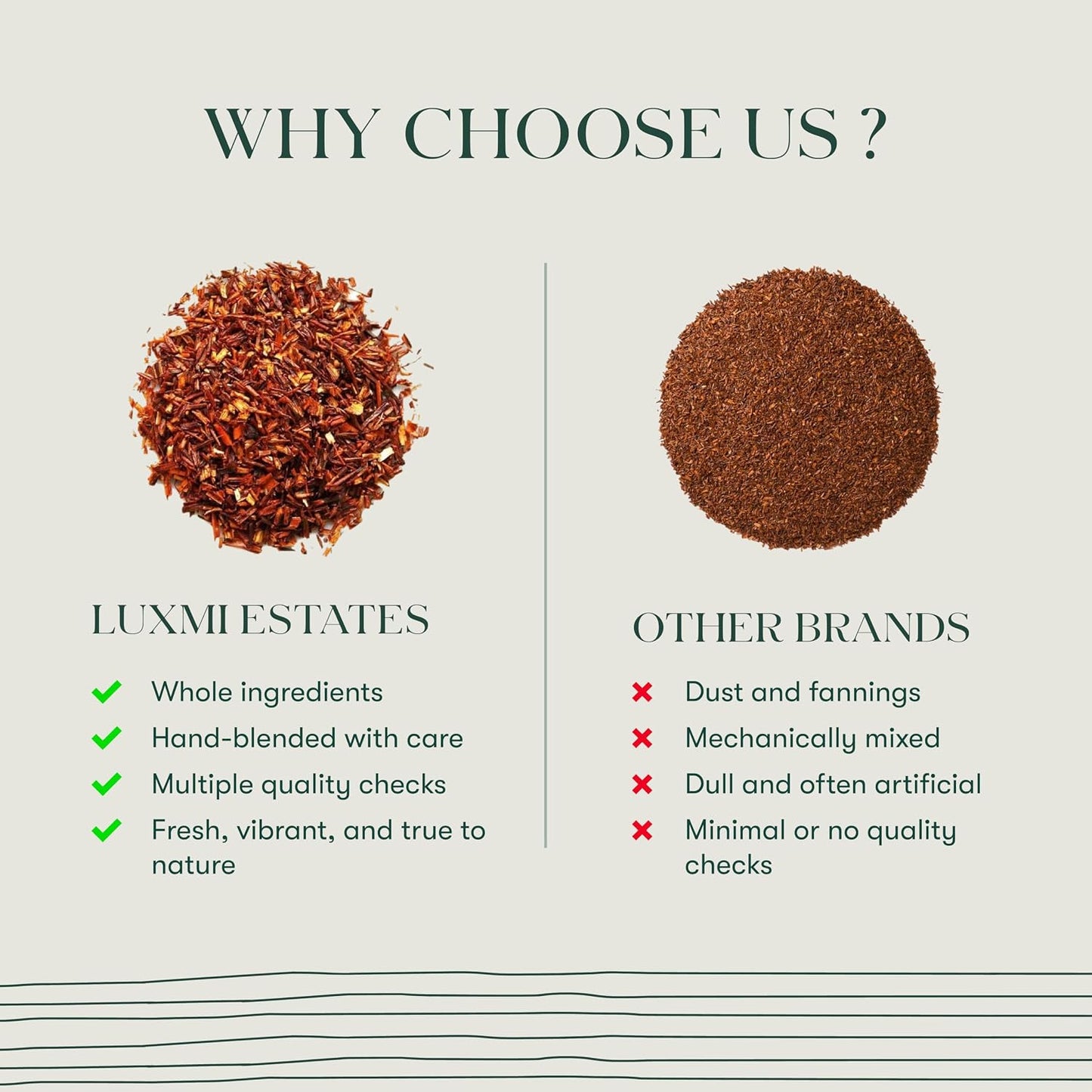 Luxmi Estates Rooibos Vanilla | Calming and Relaxing | Loose Leaf - 100g/3.52oz (50 Cups)