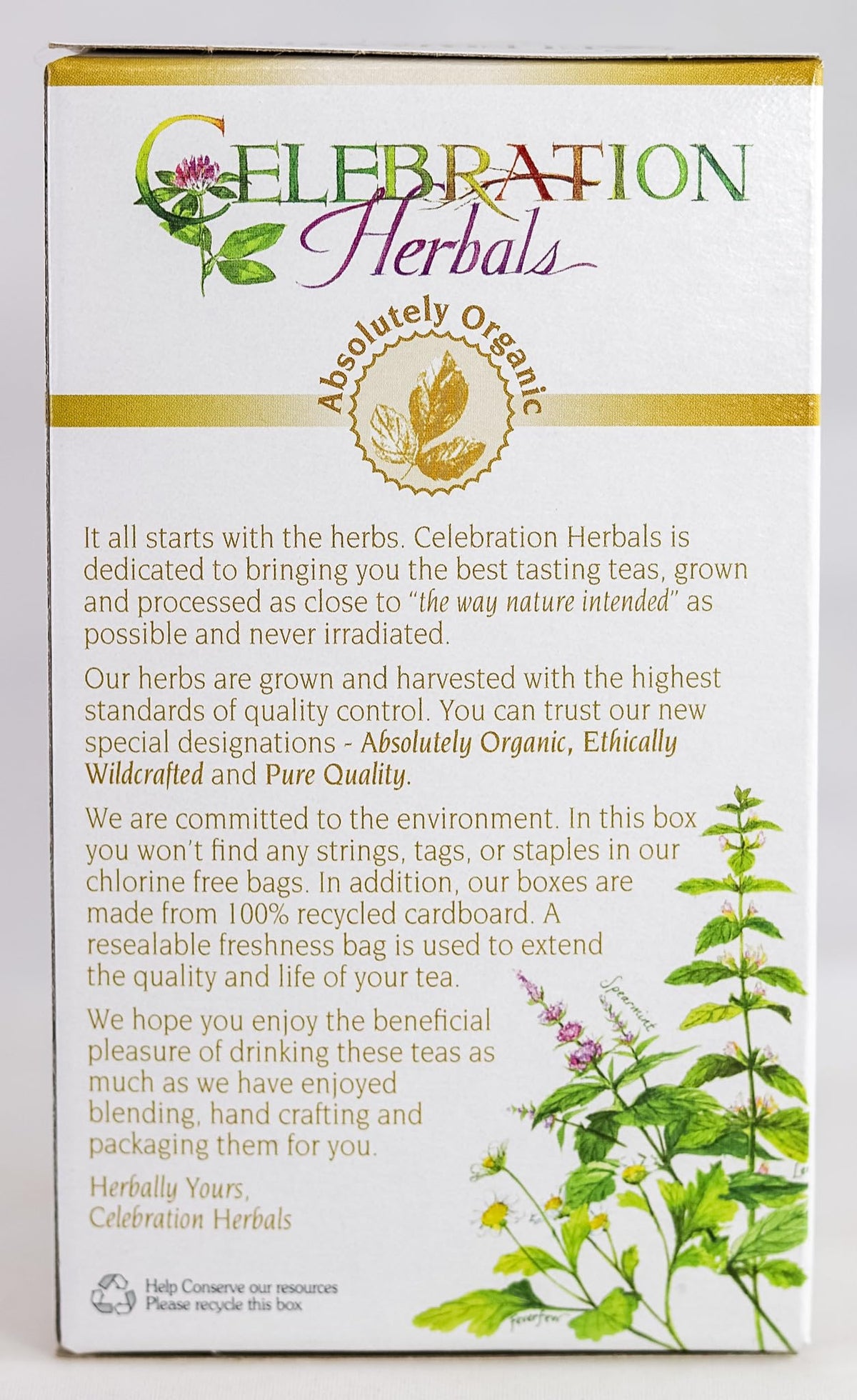 Celebration Herbals Organic Catnip Leaf and Blossom Tea Caffeine Free -- 24 Herbal Tea Bags