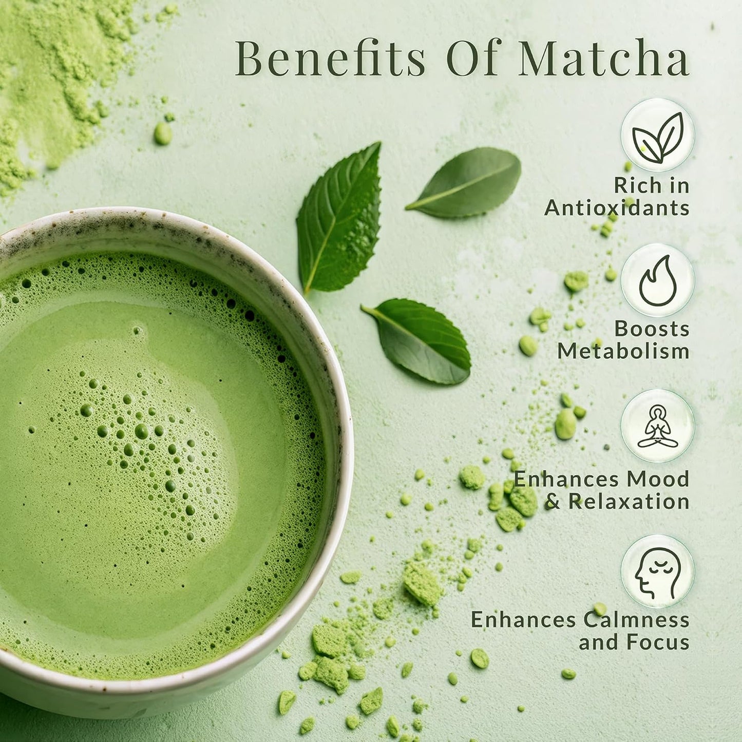 Matcha Sunday Ceremonial Grade Matcha - Kyoto, Japan - Finely Ground Green Tea Powder - Vibrant Green (50g/ 1.75oz) - Bag