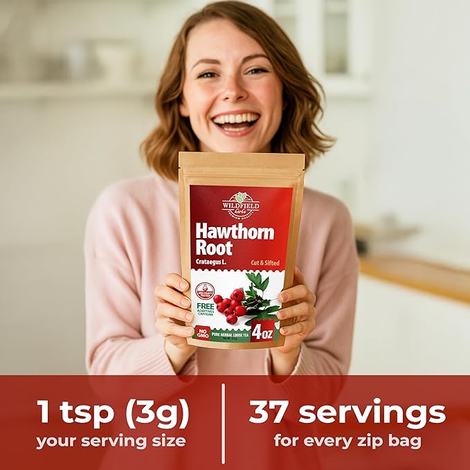 4 oz. Hawthorn Root Herbal Tea (Crataegus L.) - 113g Pigweed Herb Tea Espino Blanco