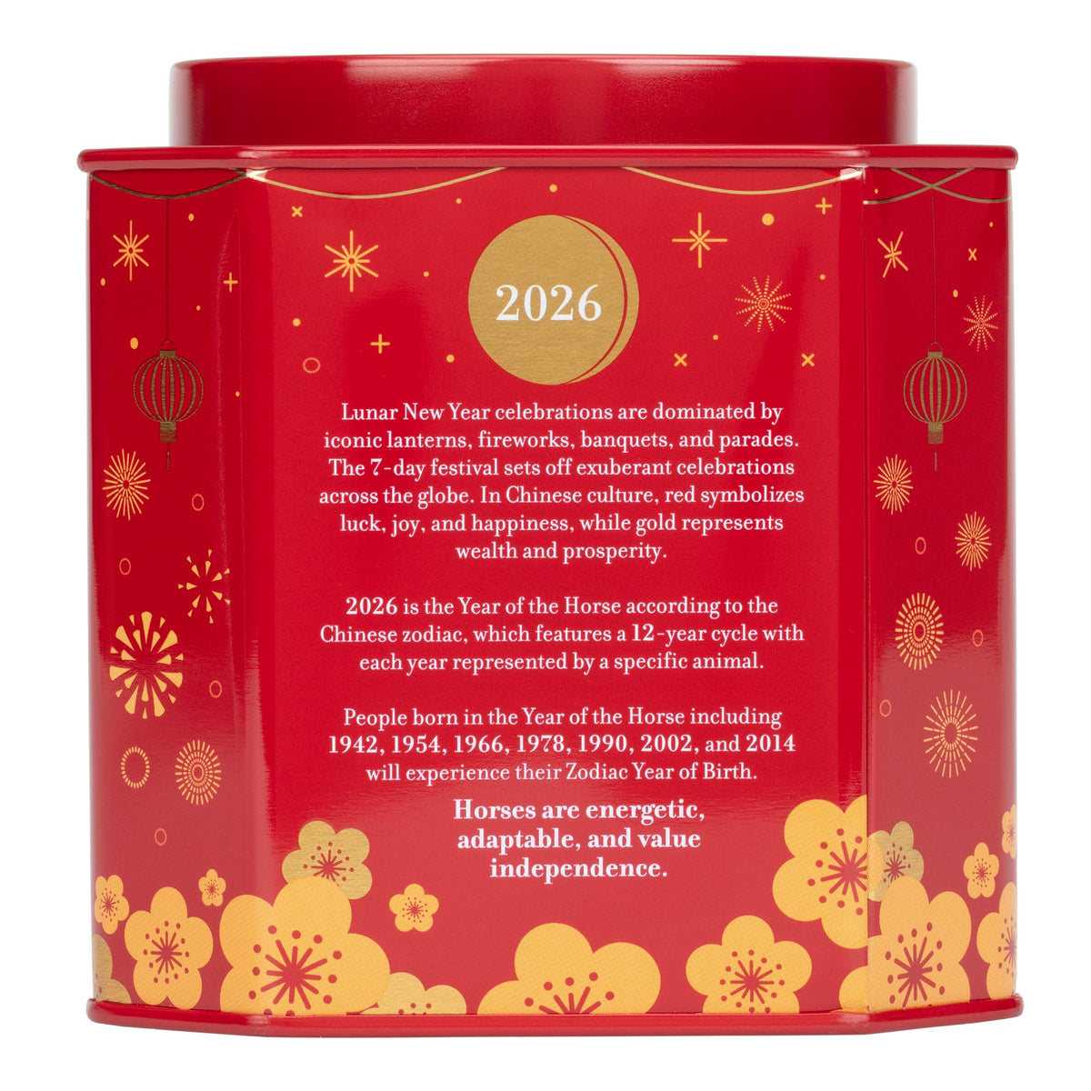 Harney & Sons Lunar New Year 2026 Tea, Year of the Horse, Lunar New Year Gift, Black tea with toasted rice, coconut, ses