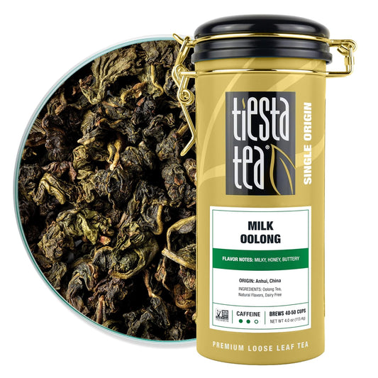 Milk Oolong Loose Leaf Tea, Single Origin China Oolong Blend, 50 Cups, 4oz