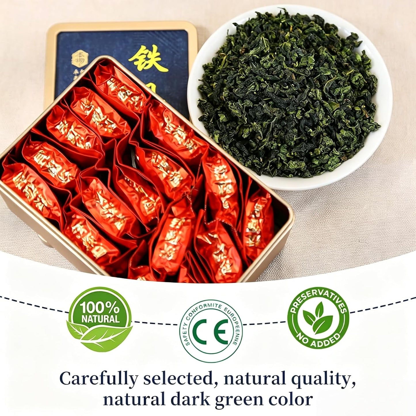 XIXICHA Tie Guan Yin Chinese Oolong Tea Loose Leaf 128g/4.5oz 安溪铁观音