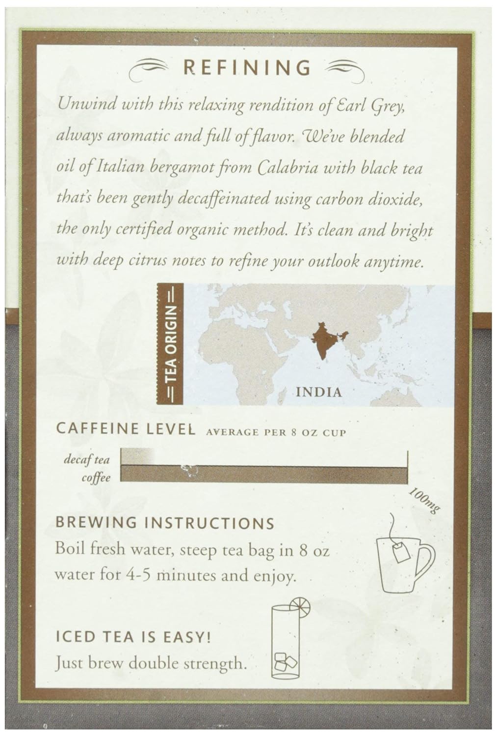 Choice Organic, Decaf Earl Grey, 16 ct