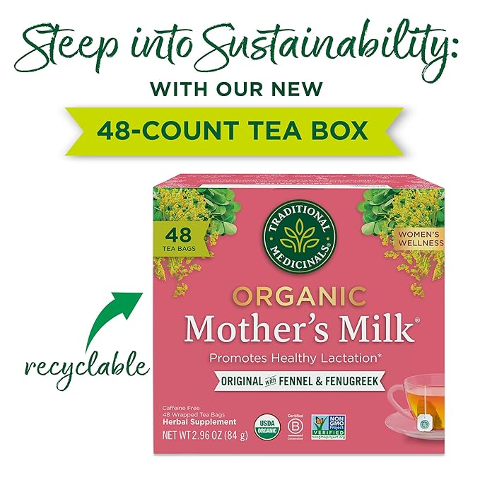 Traditional Medicinals Organic Mother's Milk Women's Tea - 48 Tea Bags